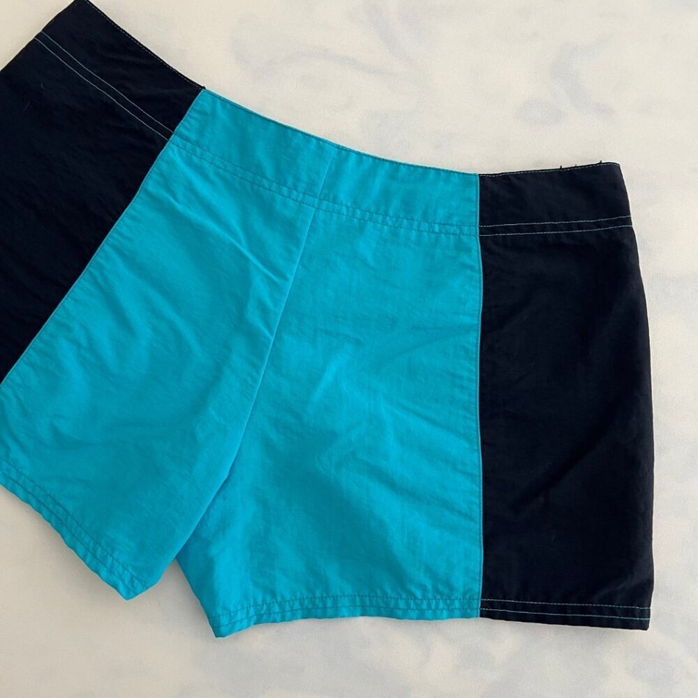 Nautica Women's Vintage Blue Surfer Swim Micro Mini Shorts - Picture 5 of 8